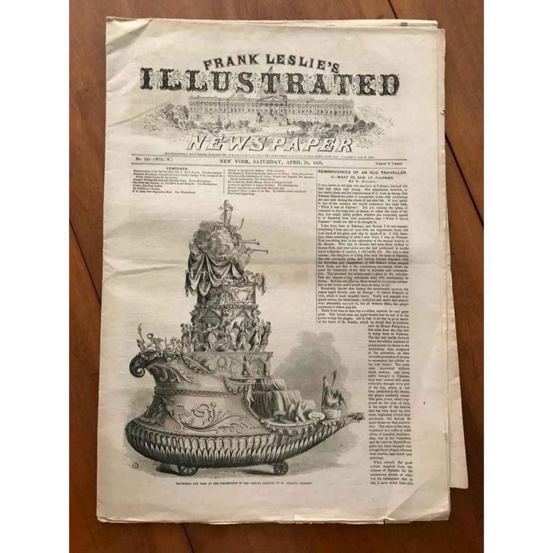 1858 Frank Leslie's Illustrated Newspaper (1 of 4)