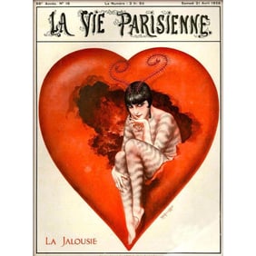 Art Deco Girl, La Vie Parisienne Travel Poster