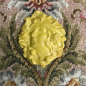 Art Nouveau Composite Cameo Plaque