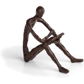 Modern Art Reading Man Sculpture