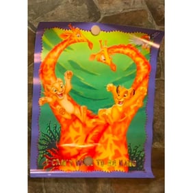Vintage 1990s Disney Poster, Lion King