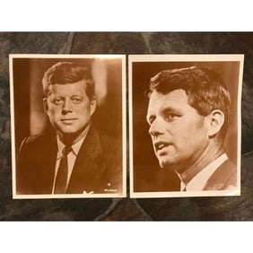 Pair of Robert, John Kennedy Brothers Photo Prints