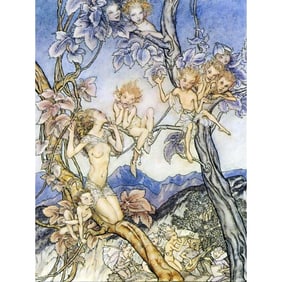 After Rackham, Fairy Song Ceramic Art Tile