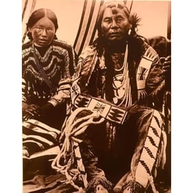 Native American Indian Chief, Bride Photo Print