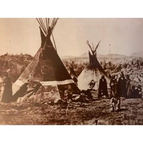 Native American History, Shoshone Village Photo Print