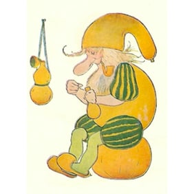 1914 Children's Print, Mr. Gourd, Truffle