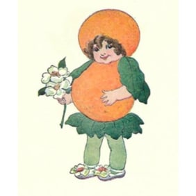 1914 Children's Prints, Miss Orange, Miss Beechnut