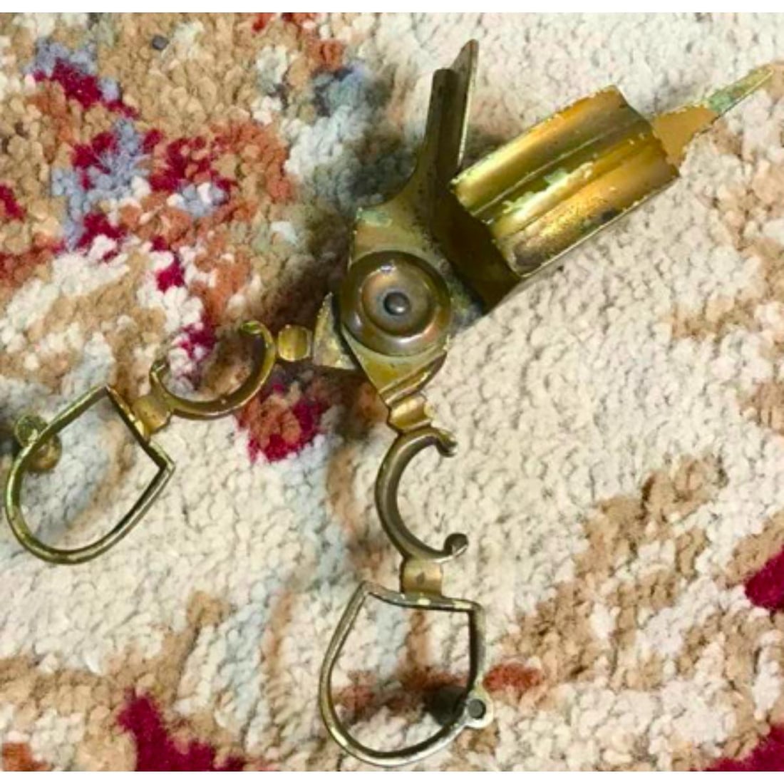 19thc Victorian Brass Candlewick Snipper (1 of 4)