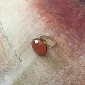 Rose Quartz Sterling Silver Ring