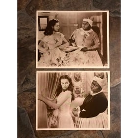 Pair of Gone With The Wind Photo Prints, Scarlett, Mammy