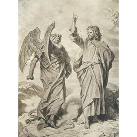Early 1900s Print, Hofmann, #797H The Temptation of Christ