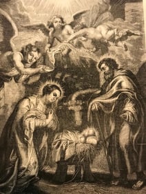 After Rubens, 19thc Engraving, The Nativity