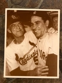 Yankees Yogi Berra, Cardinals Johnny Kearne Photo Print