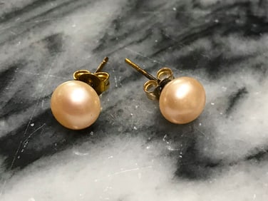 7-8mm Cultured Pearl Earrings