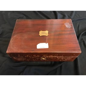 19thc Wooden Revolver, Accessory Box