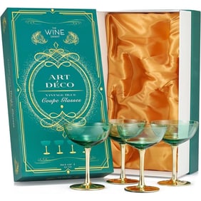 Art Deco Champagne Cocktail Set
