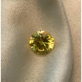 11ct Russian Canary Yellow Cubic Zirconia