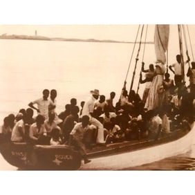 Haitian Migrants Florida Coast 1960's Photo Print