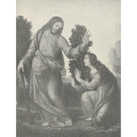 Early 1900s Print, Christ and the Magdalen