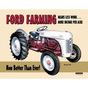 Ford Farming Tractor Metal Sign