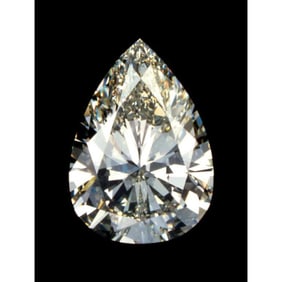 Incredible 27ct Russian Pear Cut CZ Diamond Simulant