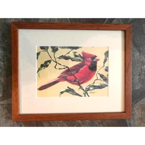 Nancy Rhett Framed Cardinal Print