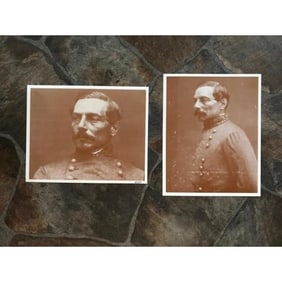 Pair of Civil War Confederate General P.G.T. Beauregard Photo Prints