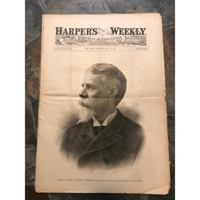 1888 Harper's Weekly Illustrated Journal