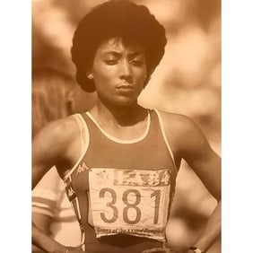 Vintage Olympics Photo Print, Florence Griffith Joyner