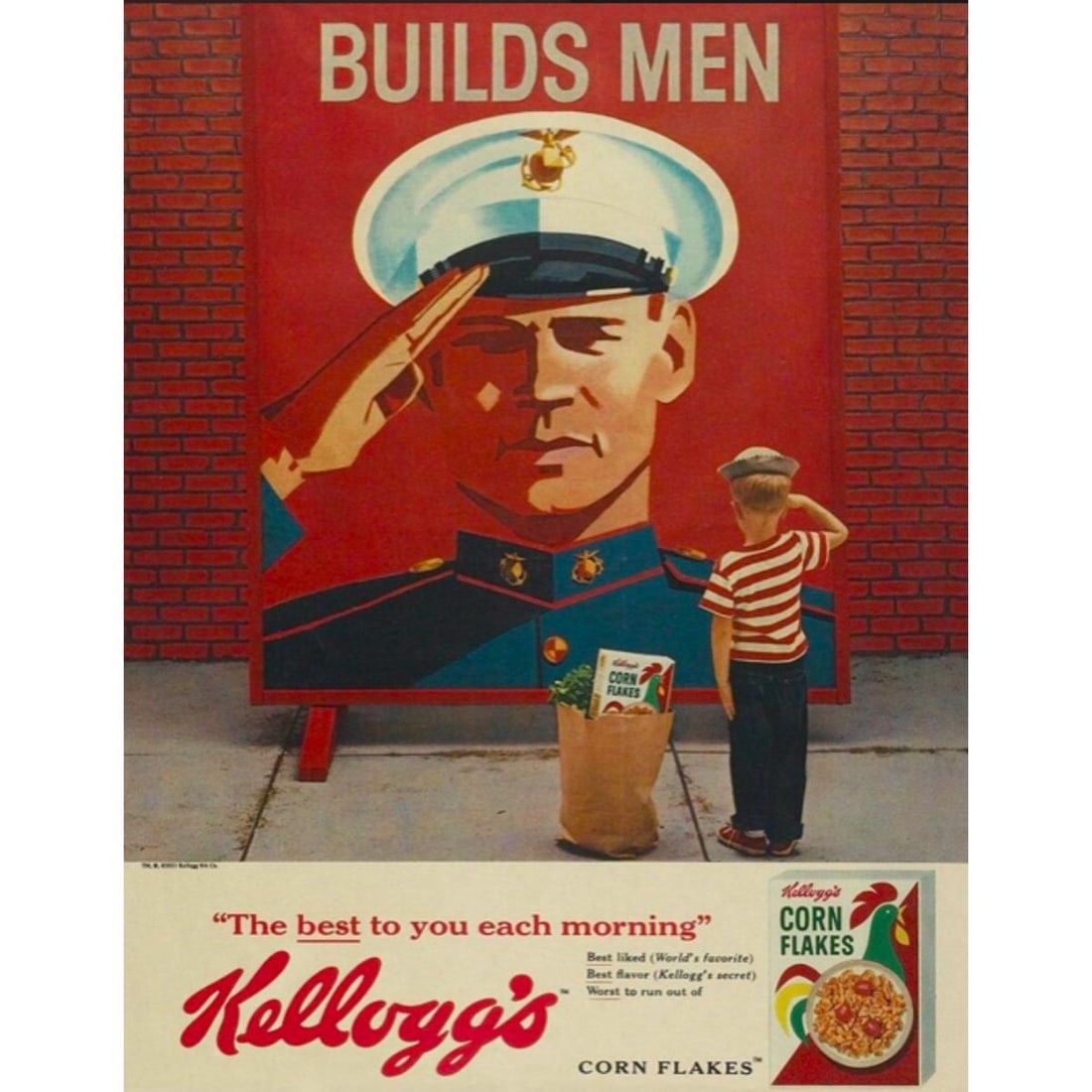 Kellogg's Patriotic Metal Sign (1 of 1)