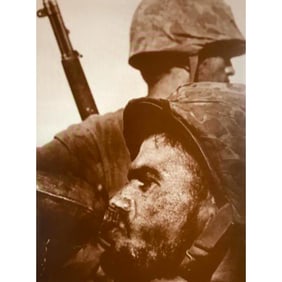 World War II Soldier With Canteen, Saipan Photo Print