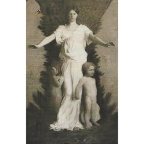 Early 1900s Half-tone Print, #1023 Charity