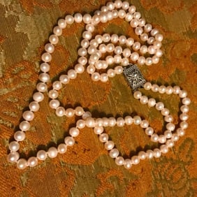 Double Row 6-7mm Akoya Pearls Necklace