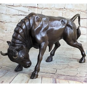 Spanish Bull Bronze Sculpture