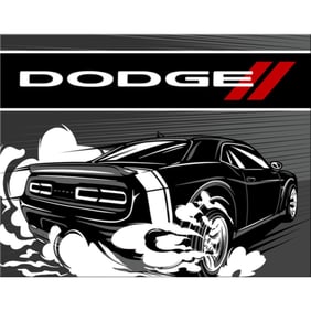 Dodge Metal Pub Bar Sign