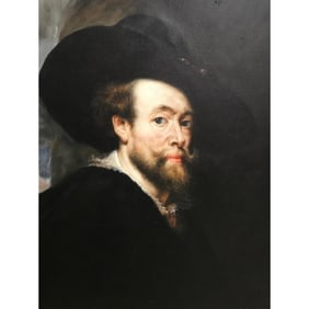 After Rubens, Self Portrait, Oil Painting
