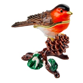 Winter Robin Trinket, Jewel Box