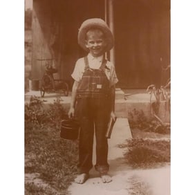 Rural School Boy Photo Print