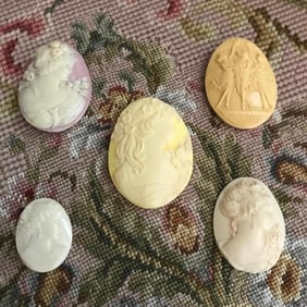 Crafting Lot, Group of Victorian Style Cameos