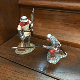 Pair of 15th Century Lead Soldiers, Del Prado