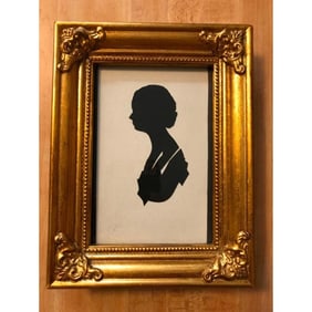 Vintage 1930s Silhouette Portrait