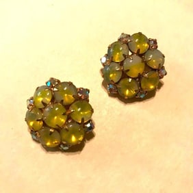 Mid-century LERU Clip-On Earrings