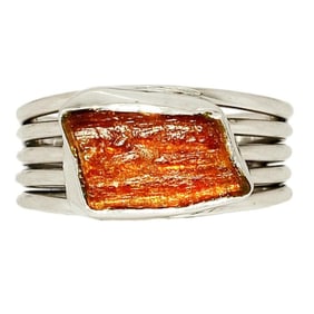 Orange Kyanite Sterling Ring
