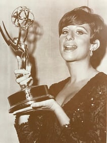 Barbra Streisand Holding Award Photo Print