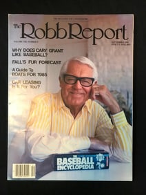 1984 Robb Report Magazine, Cary Grant Cover