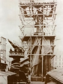 Statue of Liberty Under Construction Photo Print
