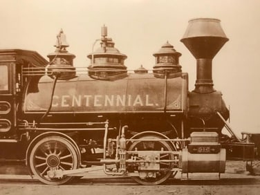 Centennial Train Locomotive Photo Print