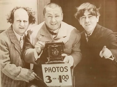 Vintage Three Stooges Camera Photo Print