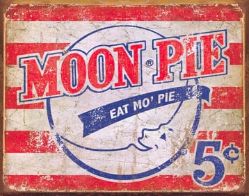 Moon Pie Metal Pub Bar Sign