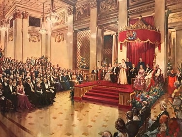 1952 Queen Elizabeth II Lithograph Print